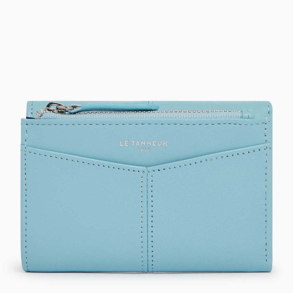 Charlotte zipped wallet in smooth leather