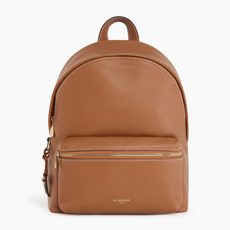 Gisèle small backpack in pebbled leather