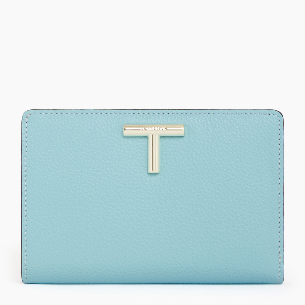 Gisèle medium-sized wallet in pebbled leather