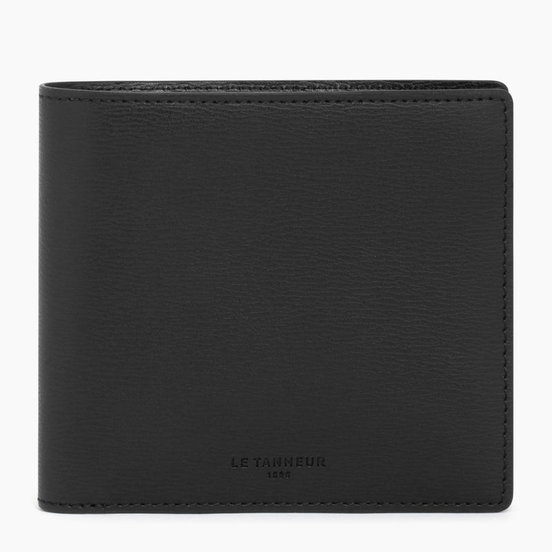 Emile card case with bill pocket in liege leather