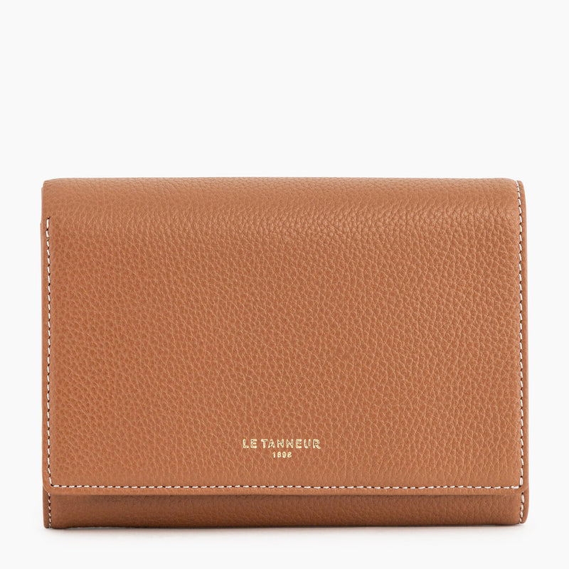 Emilie wallet in pebbled leather
