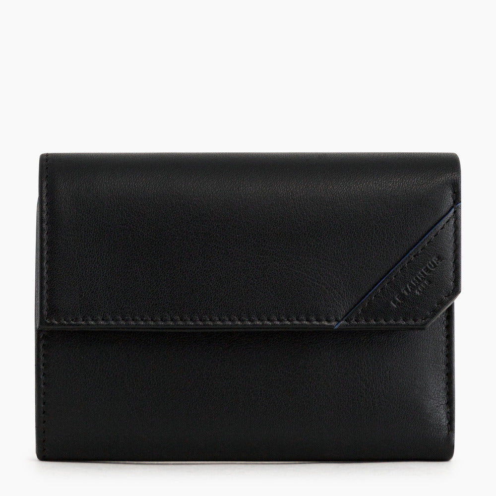 Georges card case with coin pocket in smooth leather