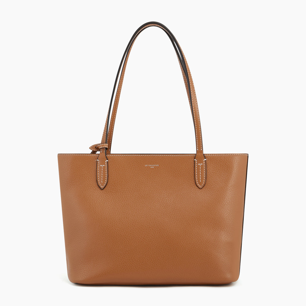 Louise small tote bag in pebbled leather