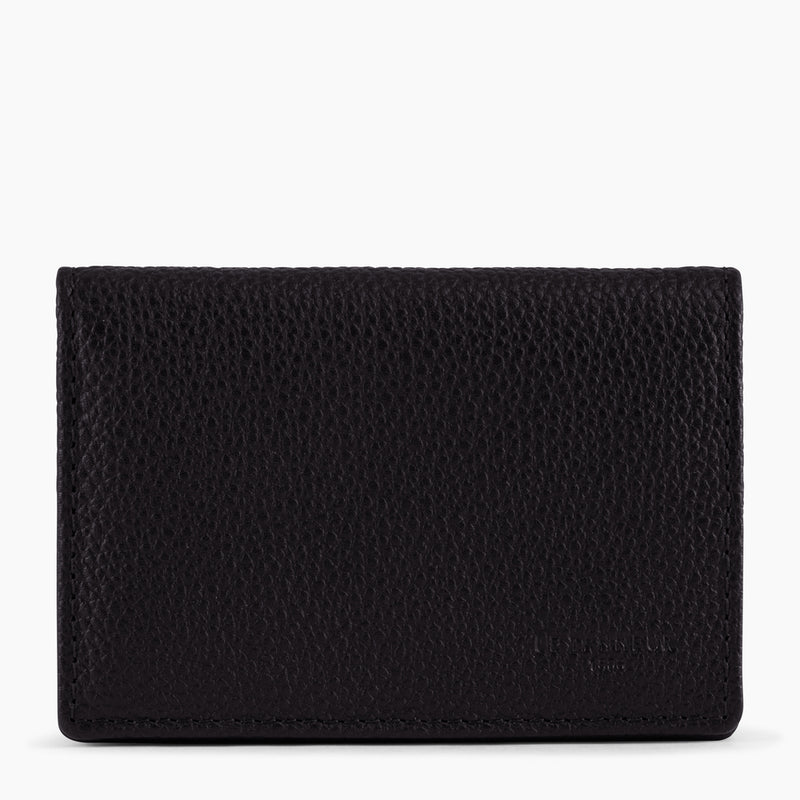 Charles card holder in pebbled leather