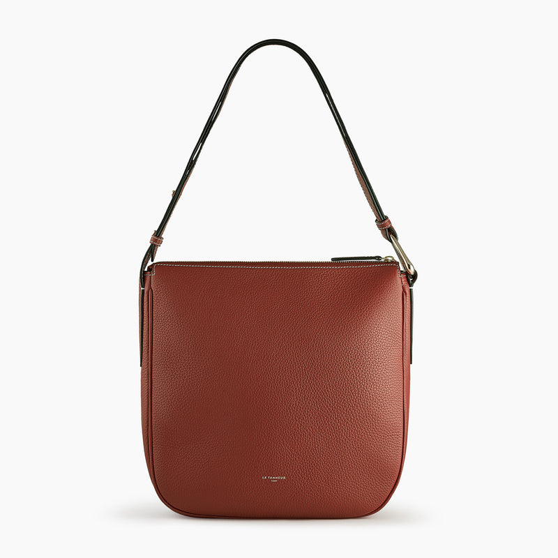 Madeleine mid-sized hobo bag in grained leather
