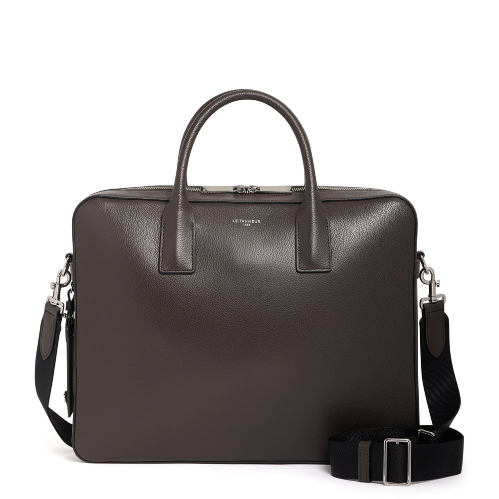 Emile 14 document holder in pebbled leather