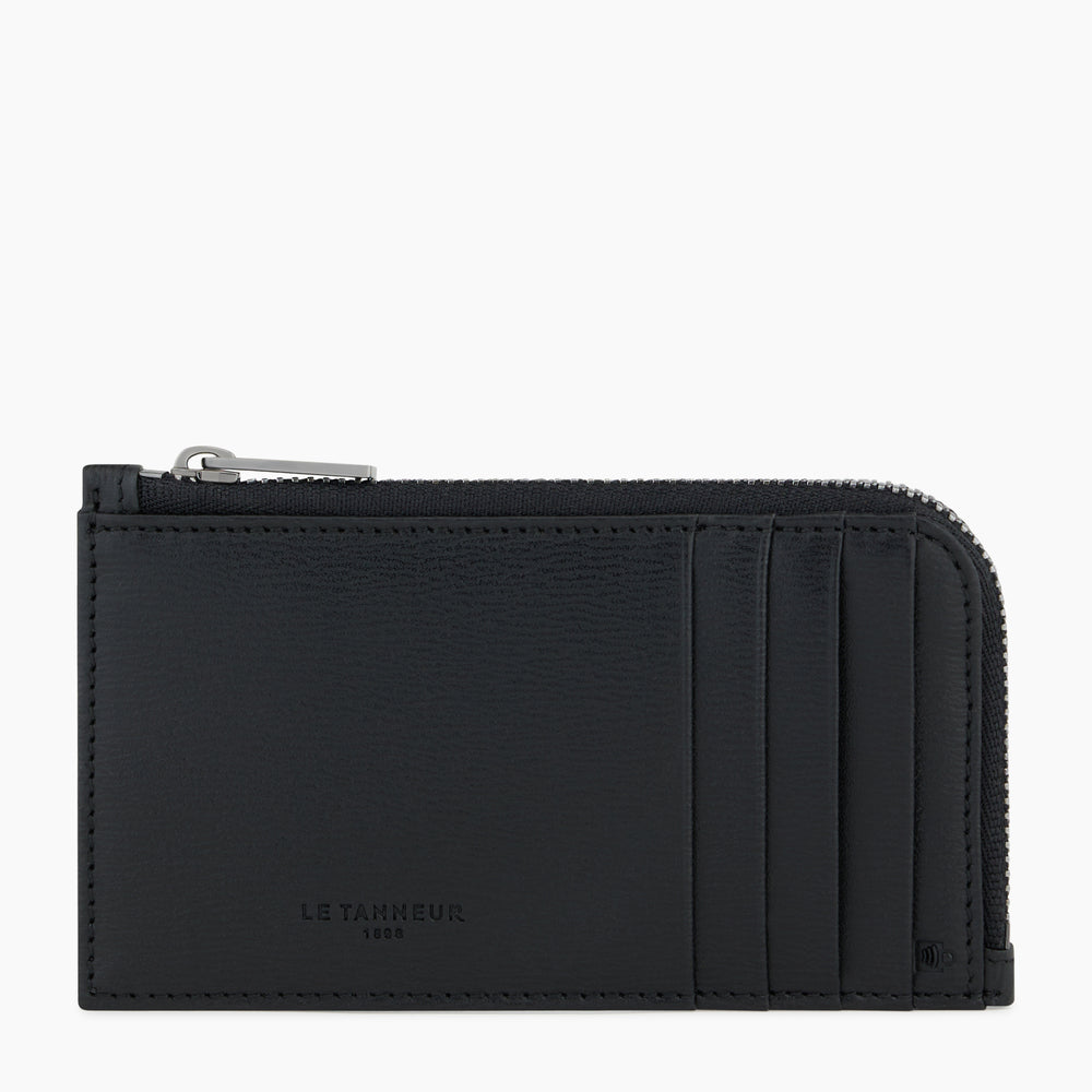 Emile large, zipped wallet in cork leather