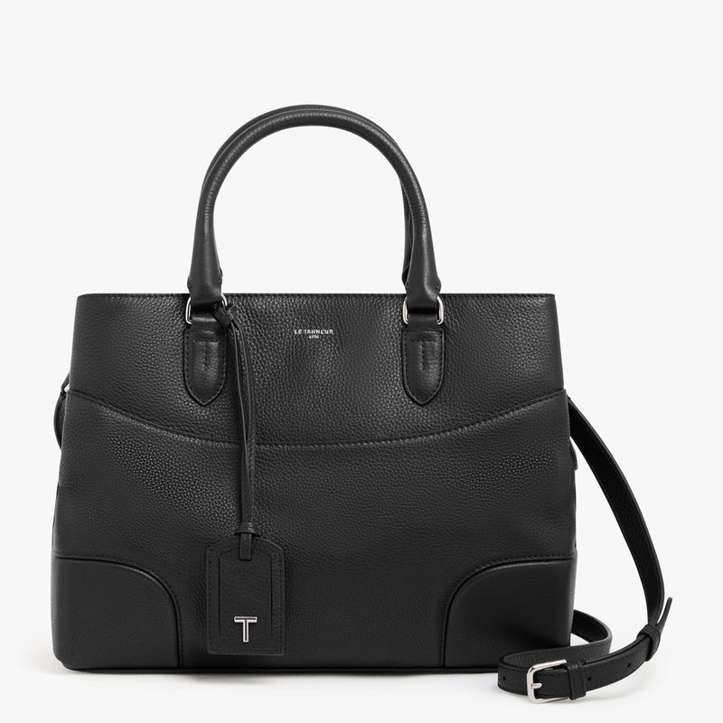 Romy large handbag in pebbled leather