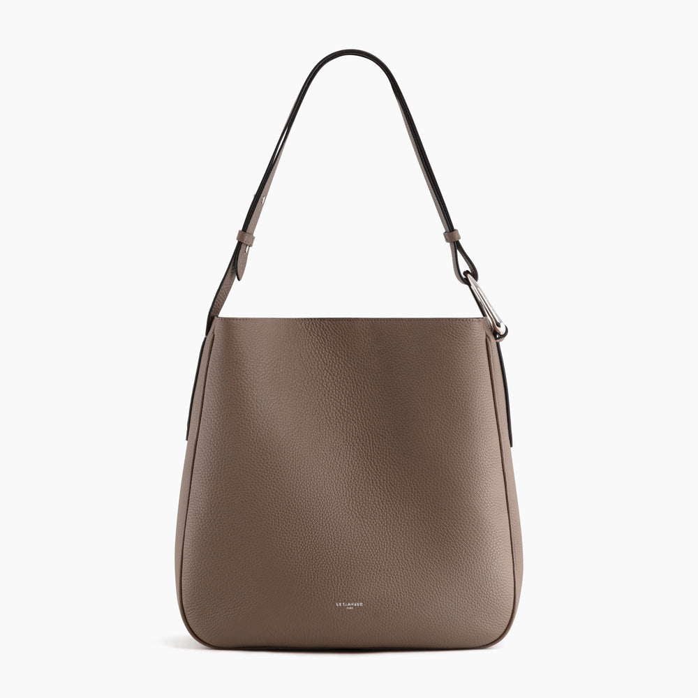 Madeleine large hobo bag in grained leather