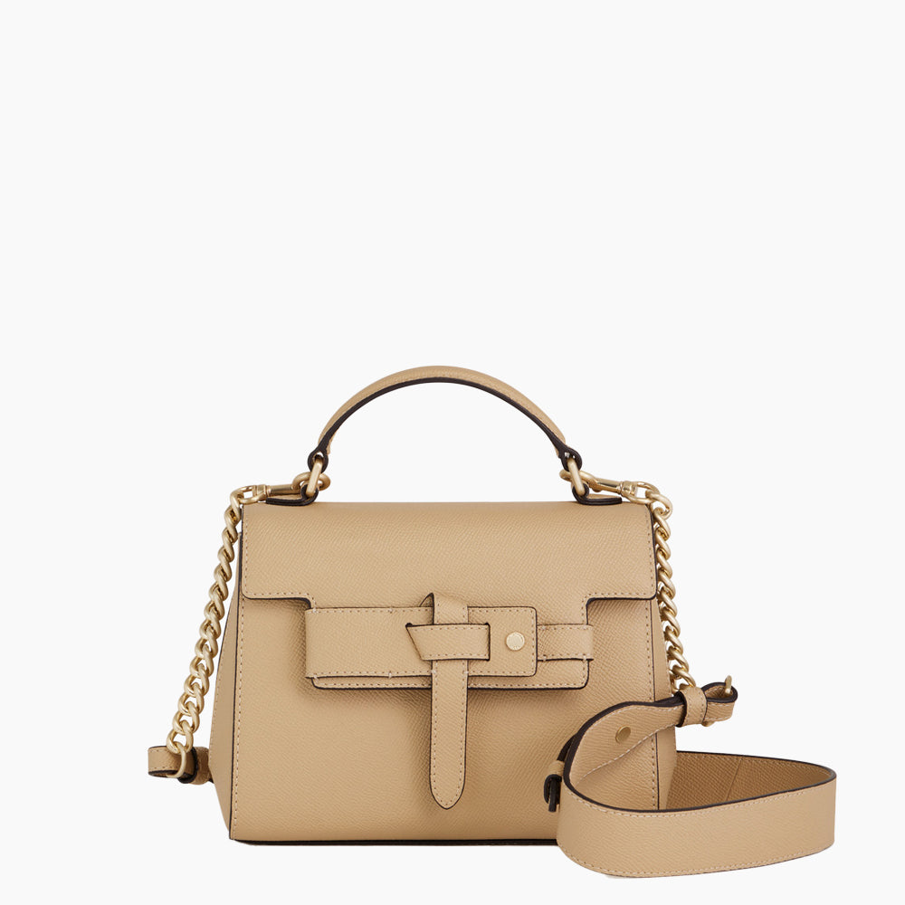 Sabrina small leather handbag with flap