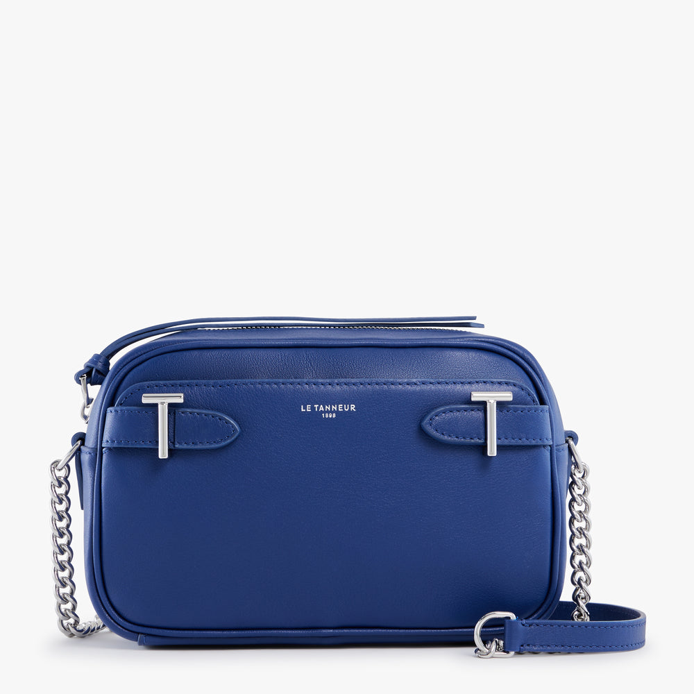 Laura bag with crossbody strap in smooth leather