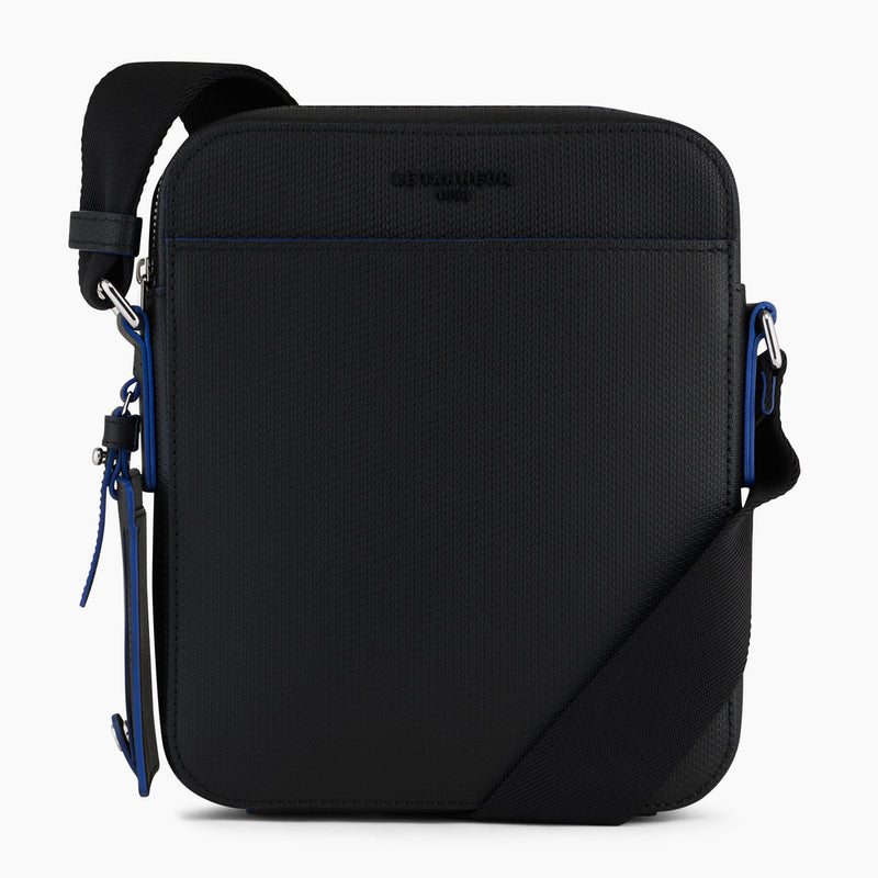 Emile small satchel in monogrammed leather