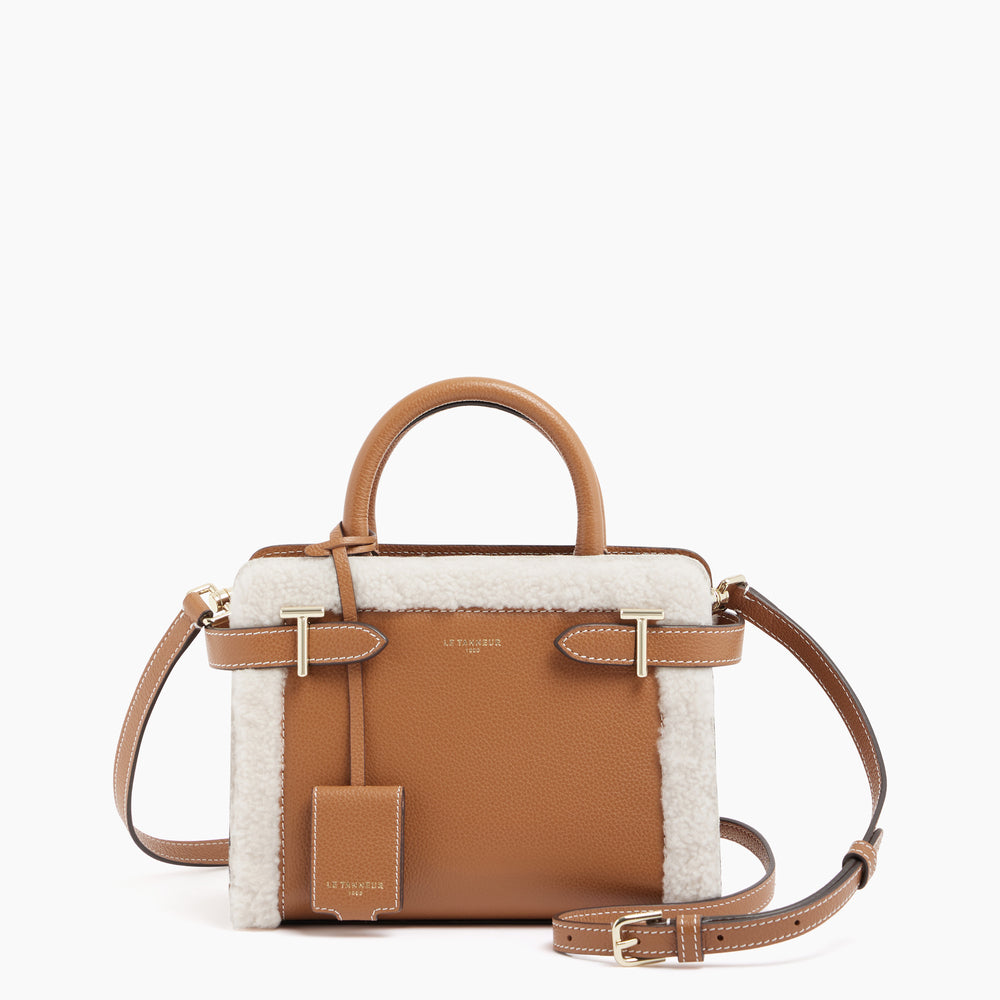 Emilie small handbag in pebbled leather