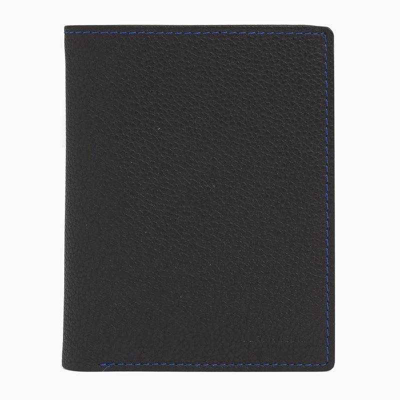 Adjustable flexible Charles pebbled leather wallet
