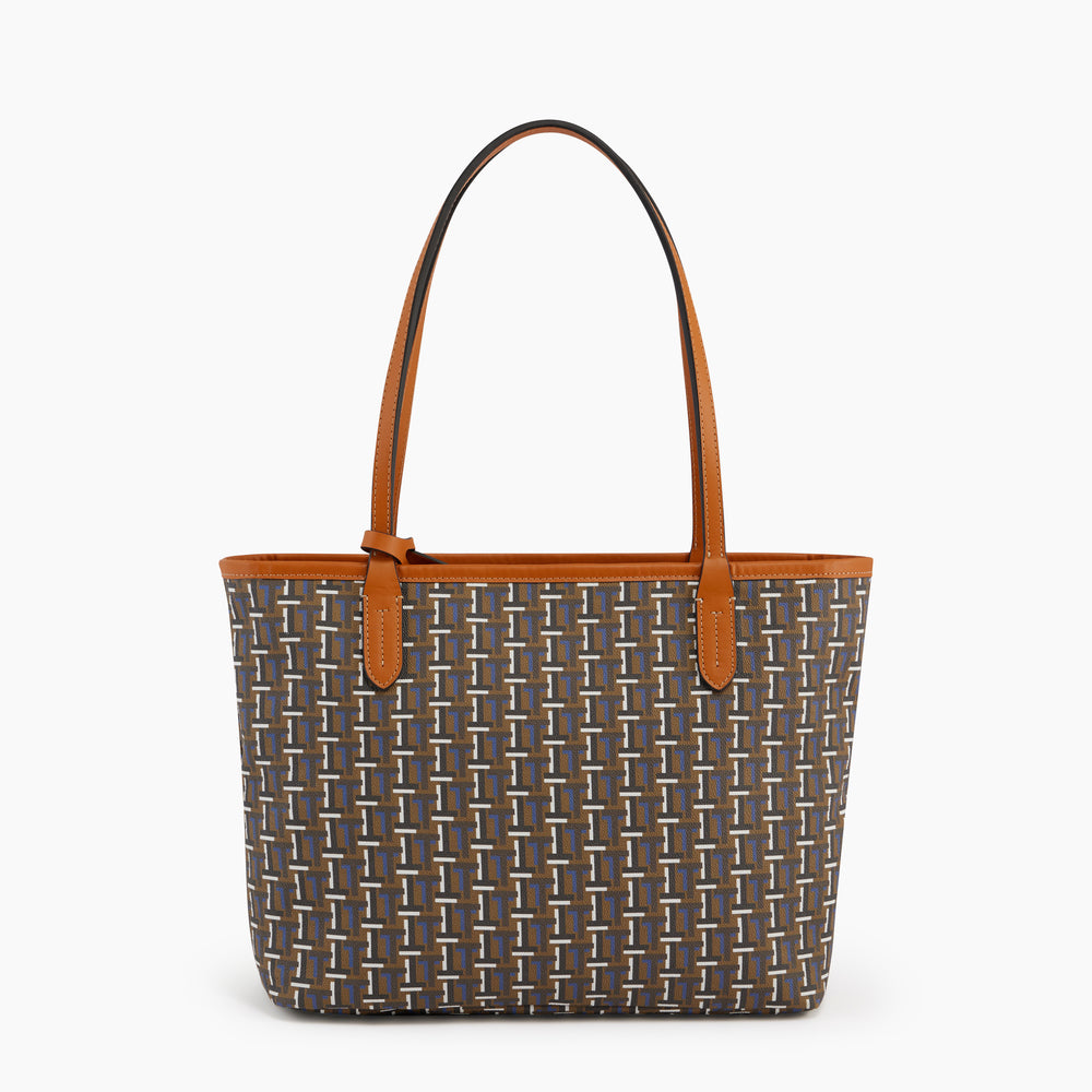 Camille small tote bag in coated canvas