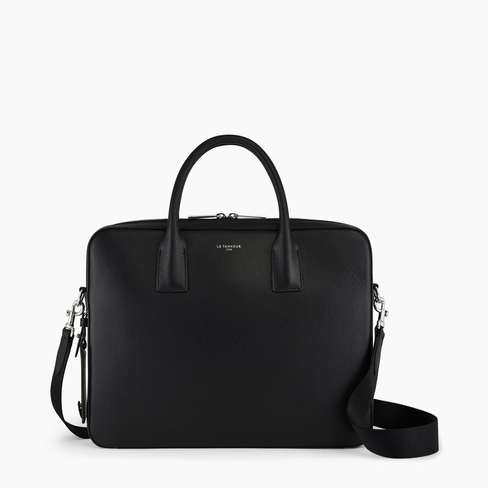 Emile slim, 14 document holder in pebbled leather