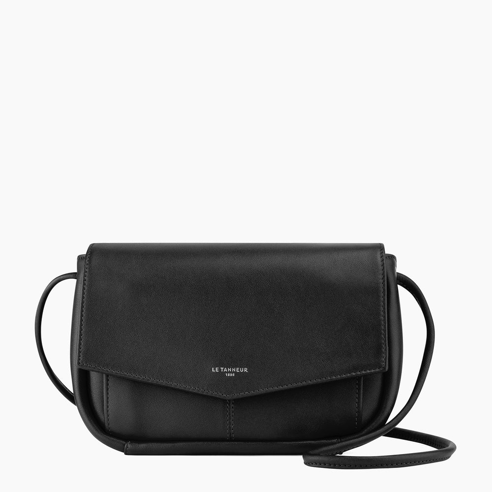 Charlotte smooth leather pouch with removable strap