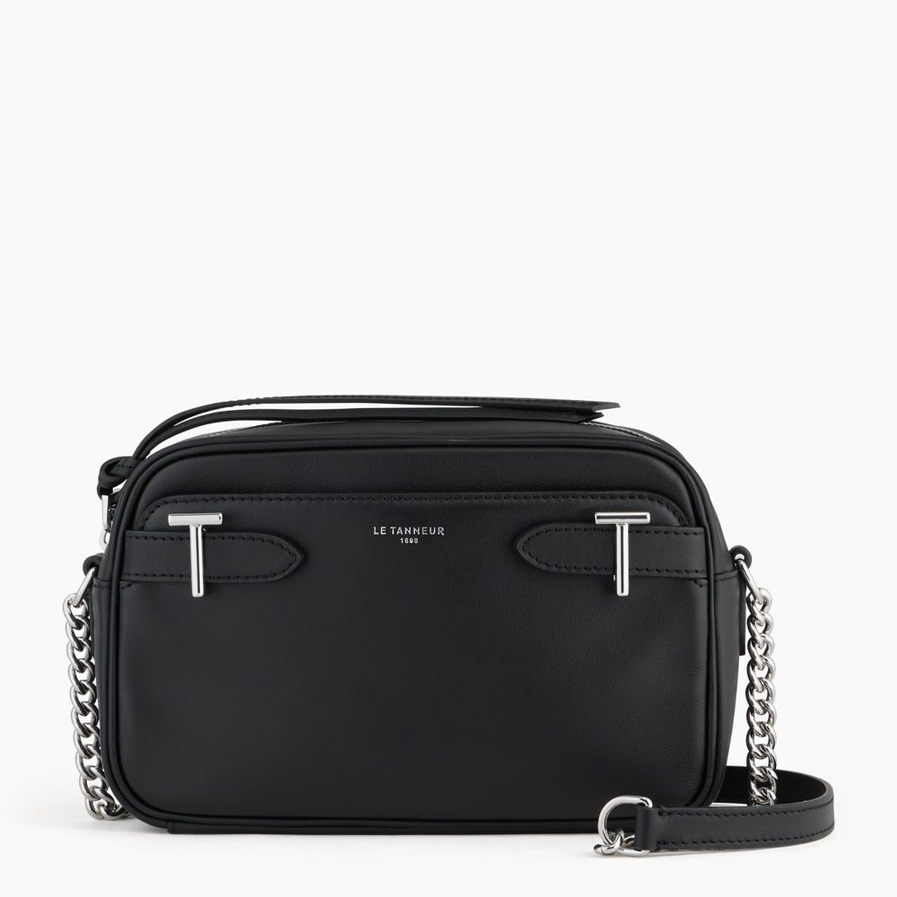 Laura bag with crossbody strap in smooth leather