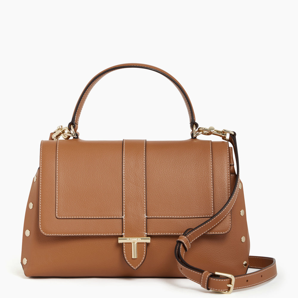 Daphné medium-sized handbag in pebbled leather