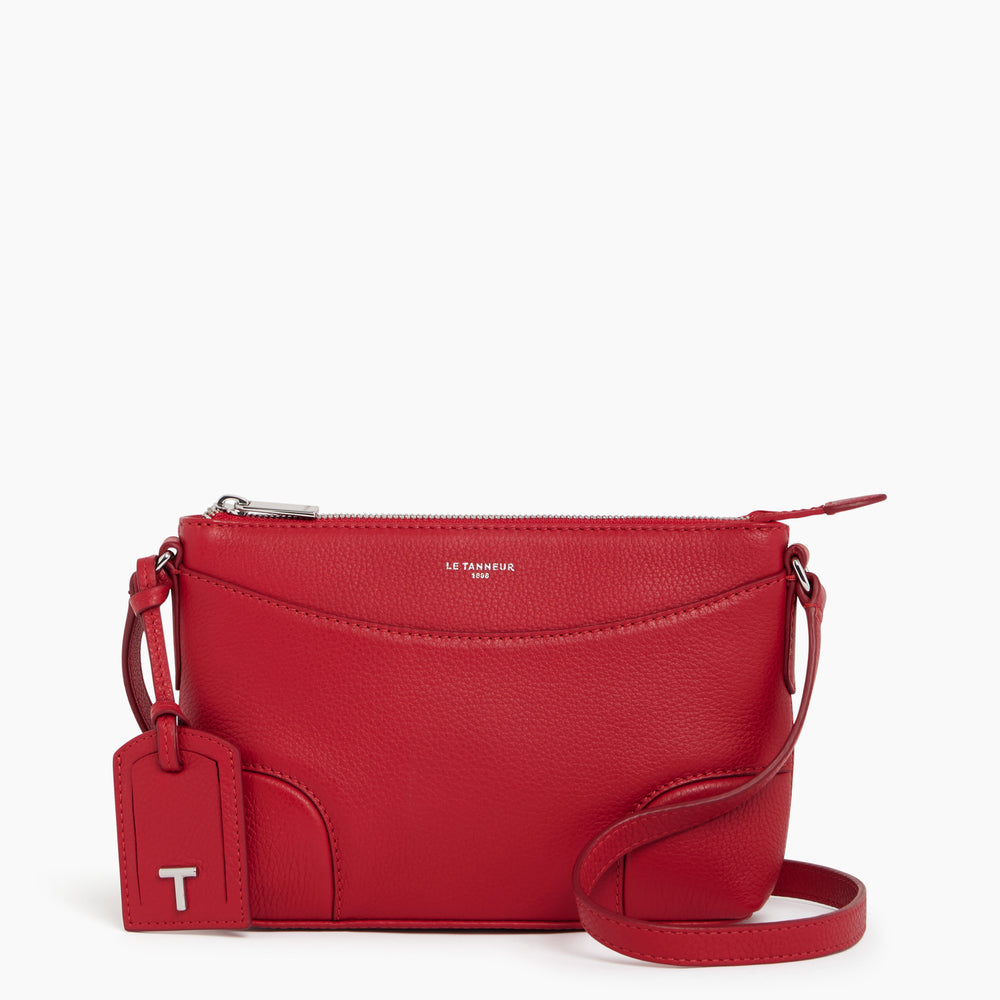 Romy small, crossbody bag in pebbled leather