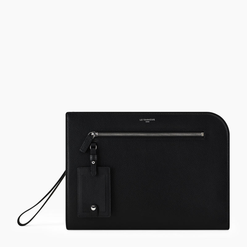 Emile 13 clutch in pebbled leather