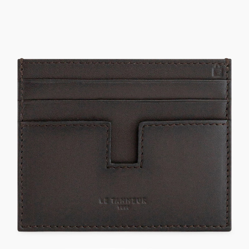 Porte cartes Albert en cuir lisse