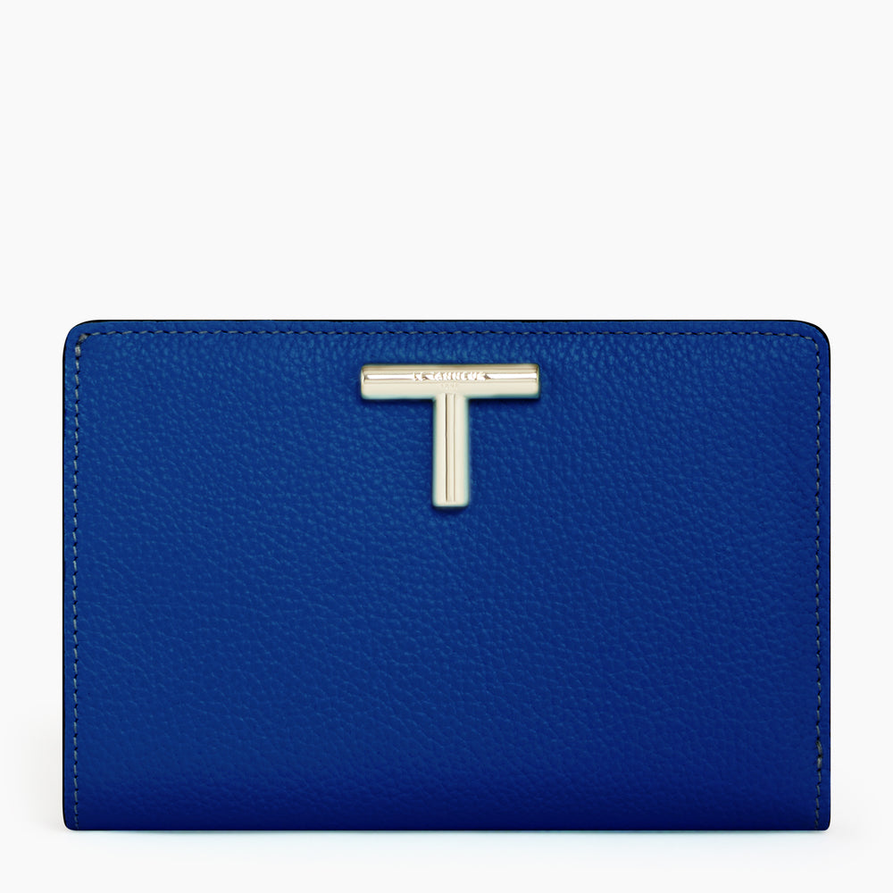 Gisèle medium-sized wallet in pebbled leather