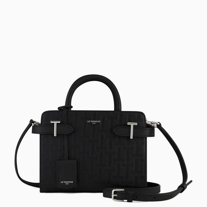 Emilie small handbag in T-printed leather