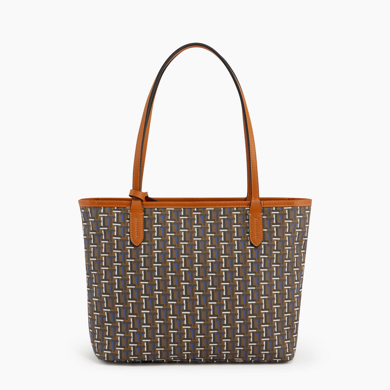 Camille small tote bag in coated canvas