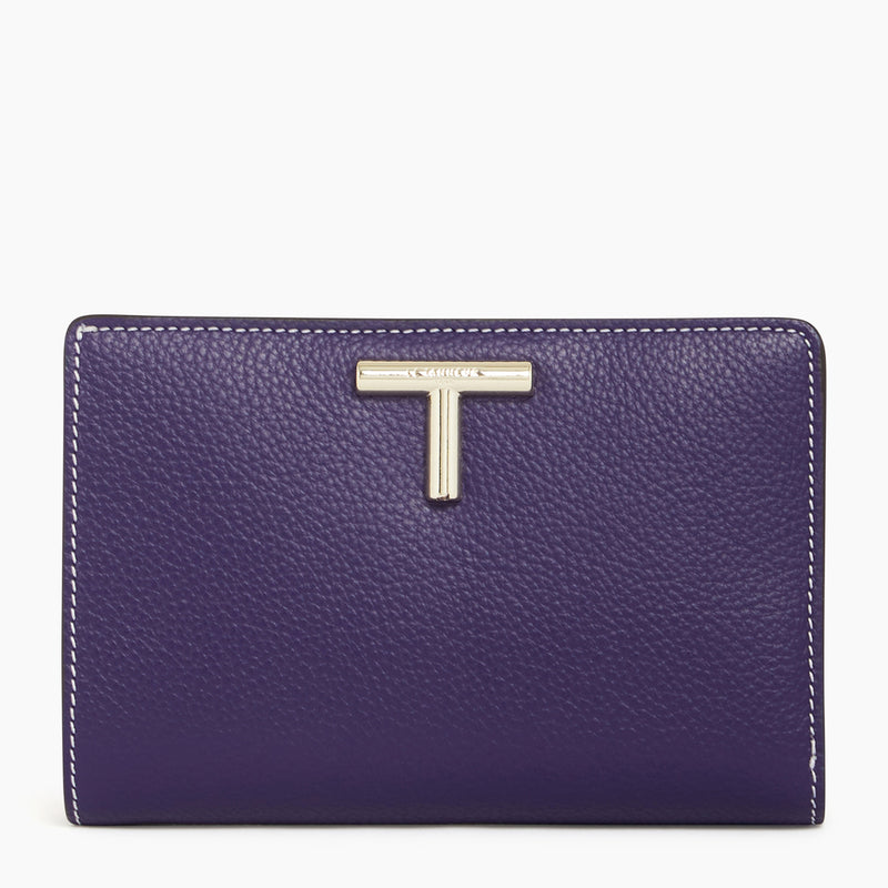 Gisèle medium-sized wallet in pebbled leather