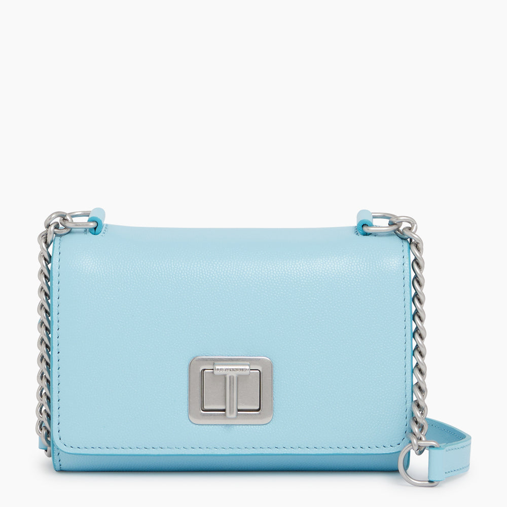 Eva mini crossbody bag in pebbled leather