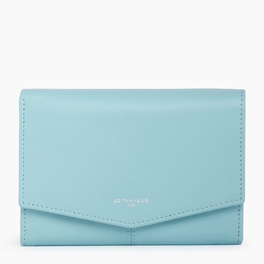 Charlotte large, zipped wallet in smooth leather