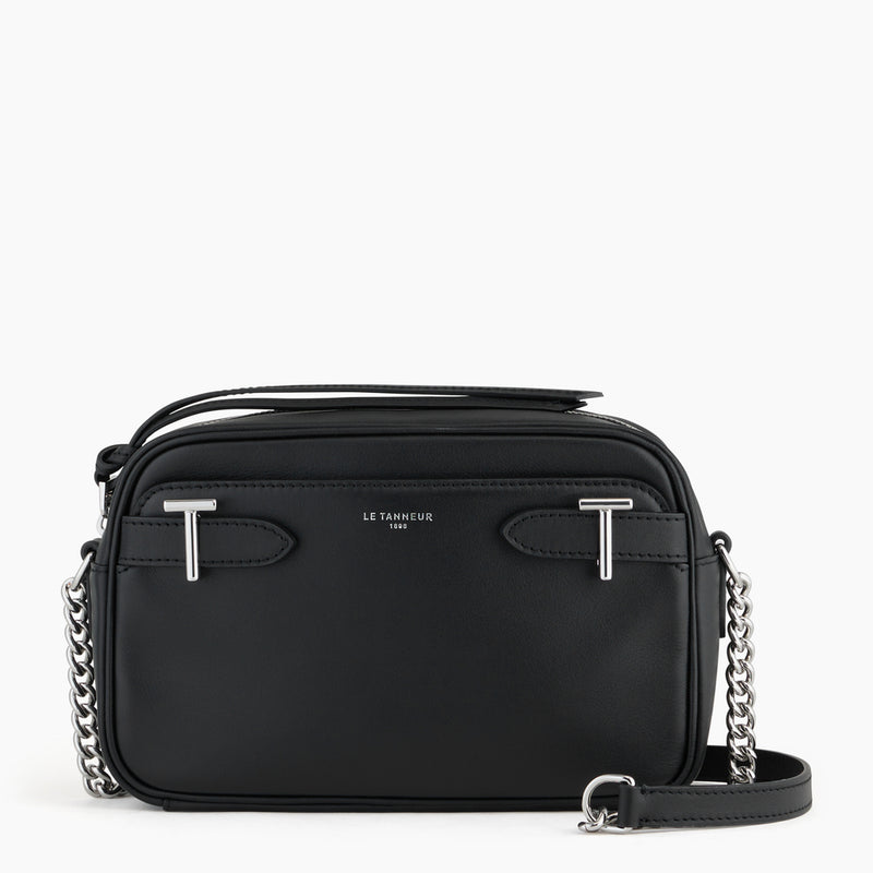 Laura bag with crossbody strap in smooth leather