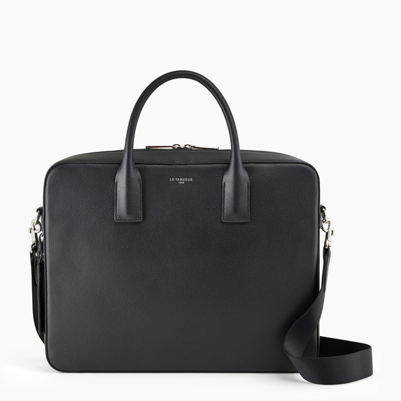 Emile 14 document holder in pebbled leather