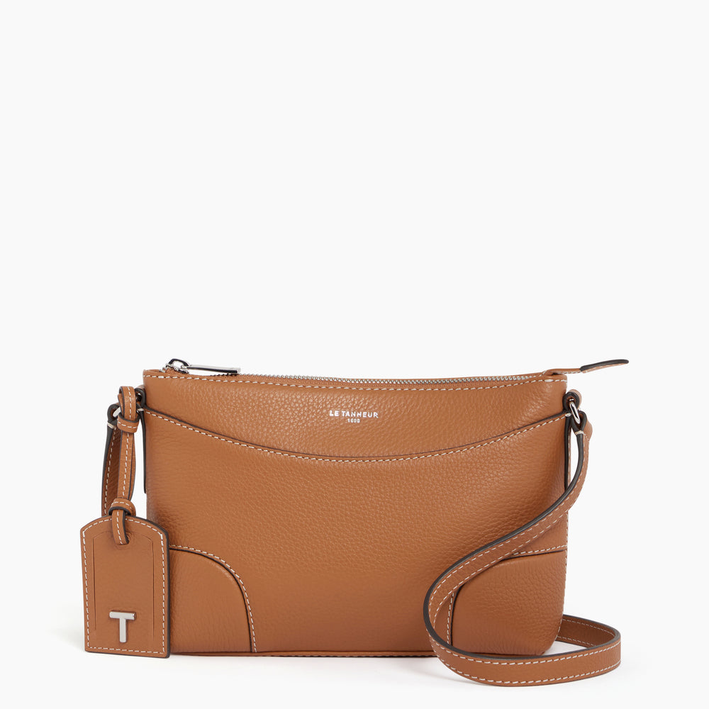 Romy small, crossbody bag in pebbled leather