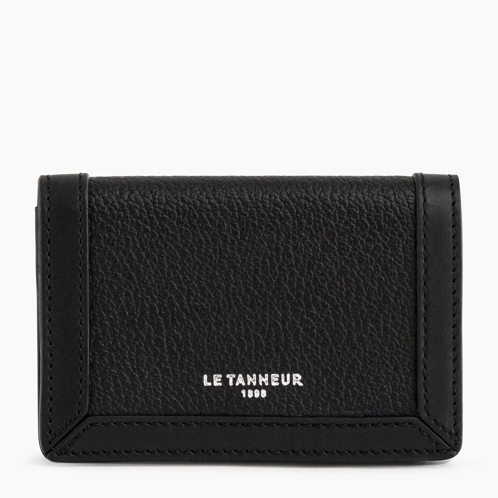 Max coin case in pebbled leather