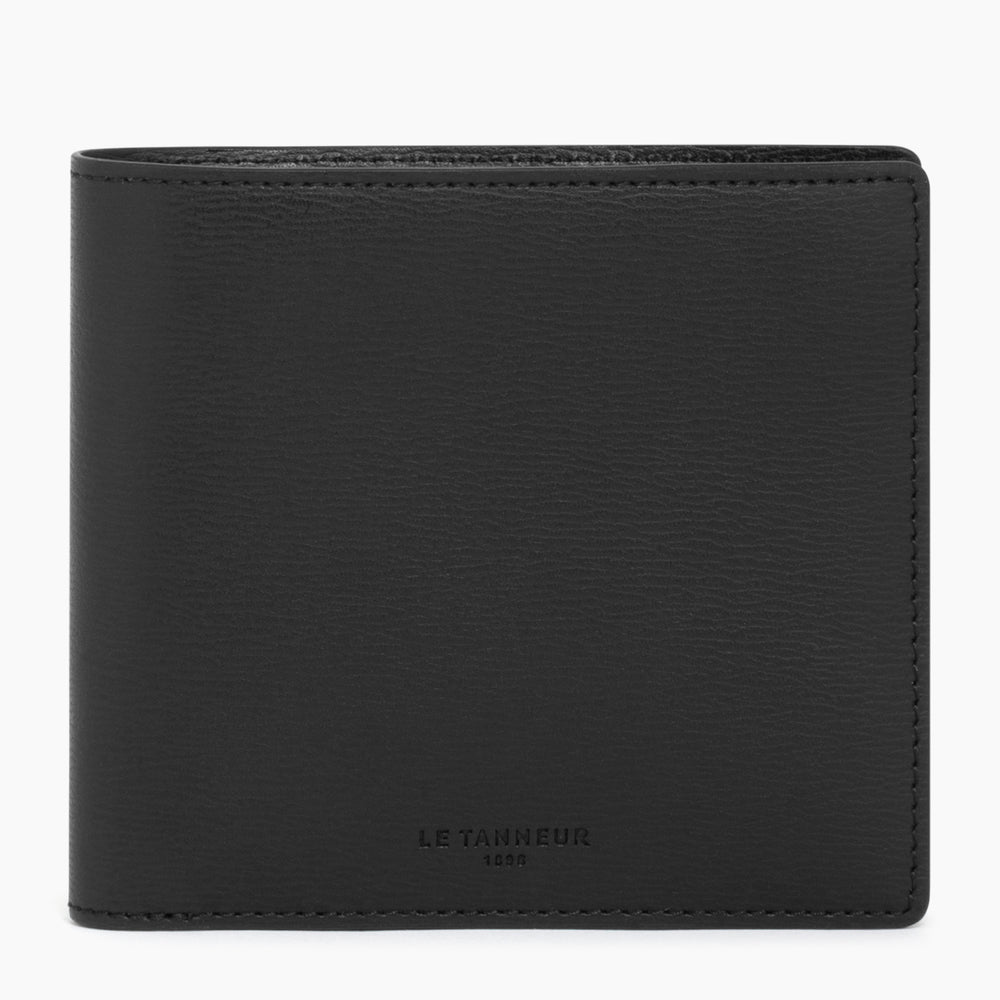 Emile card case with bill pocket in liege leather