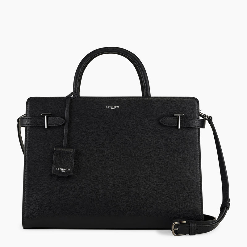 Emilie large handbag in pebbled leather