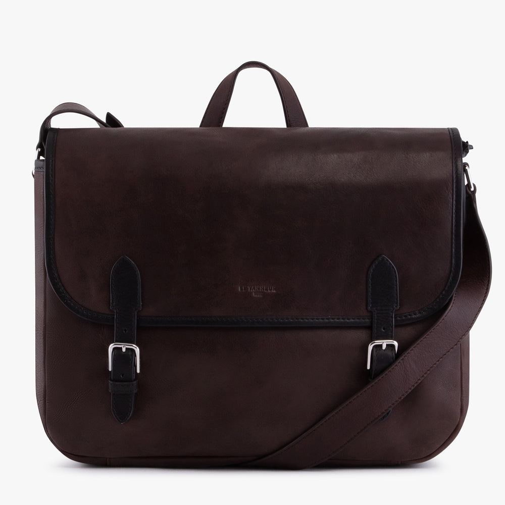 Gabriel messenger oiled leather bag with strap