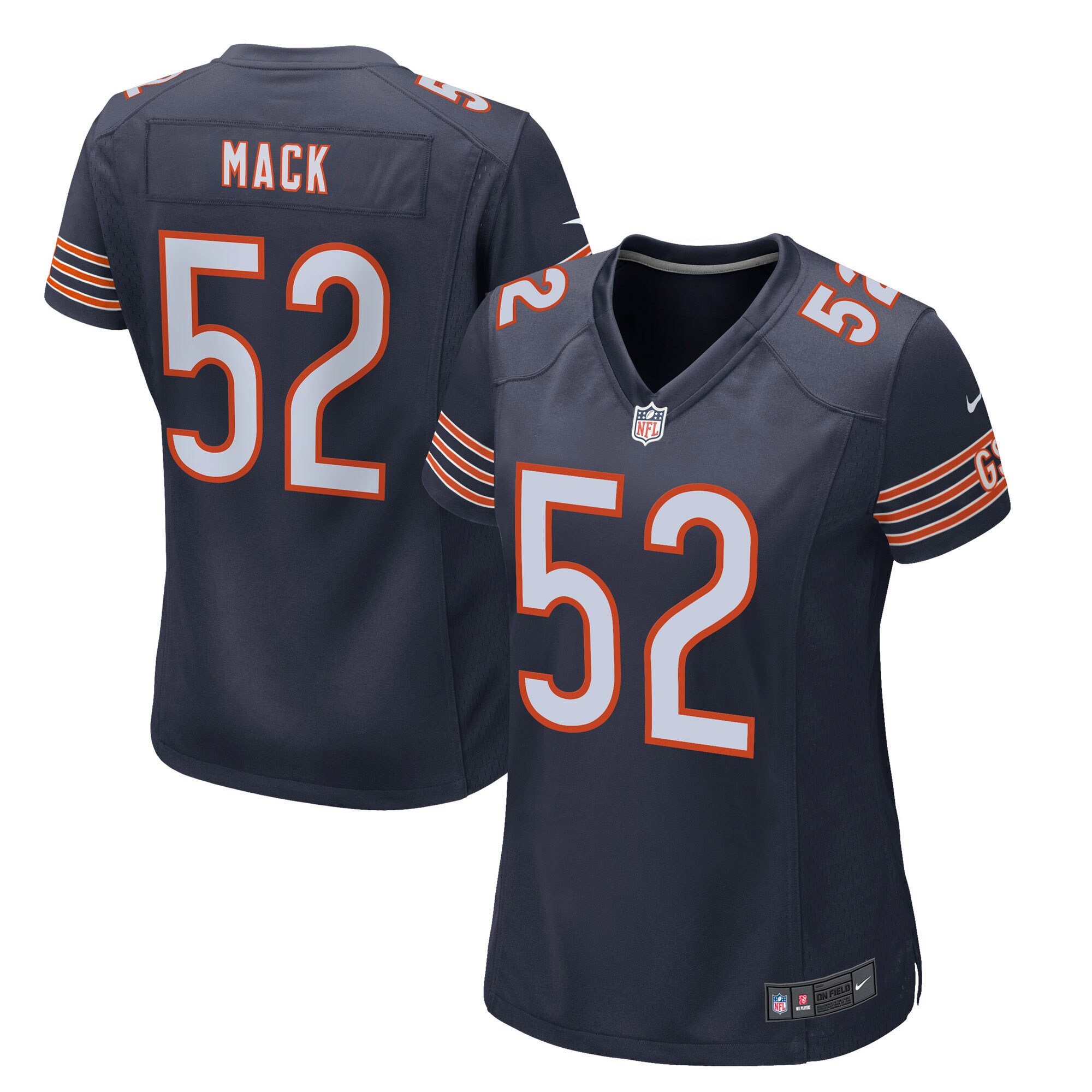 Women's Chicago Bears Khalil Mack Nike Navy Game Player Jersey