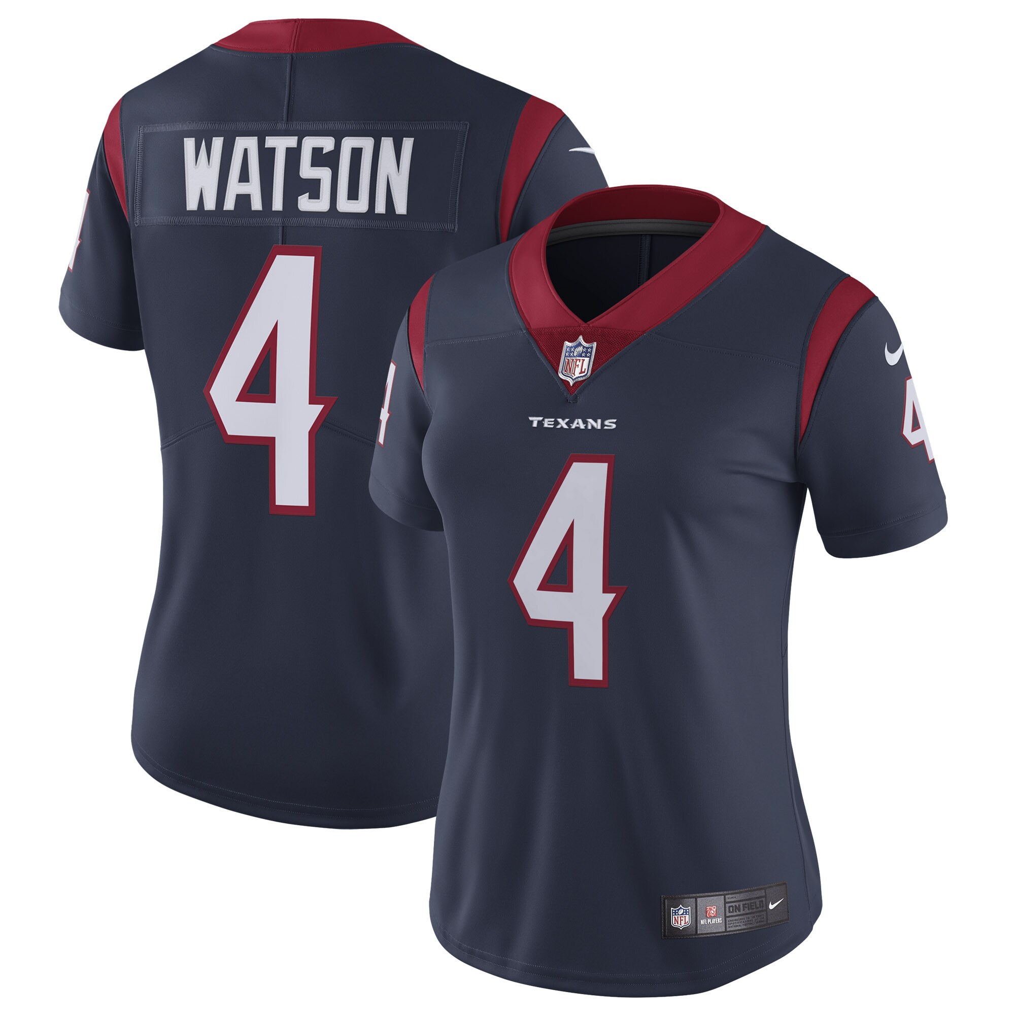 Women's Houston Texans Deshaun Watson Nike Navy Vapor Untouchable Limited Jersey