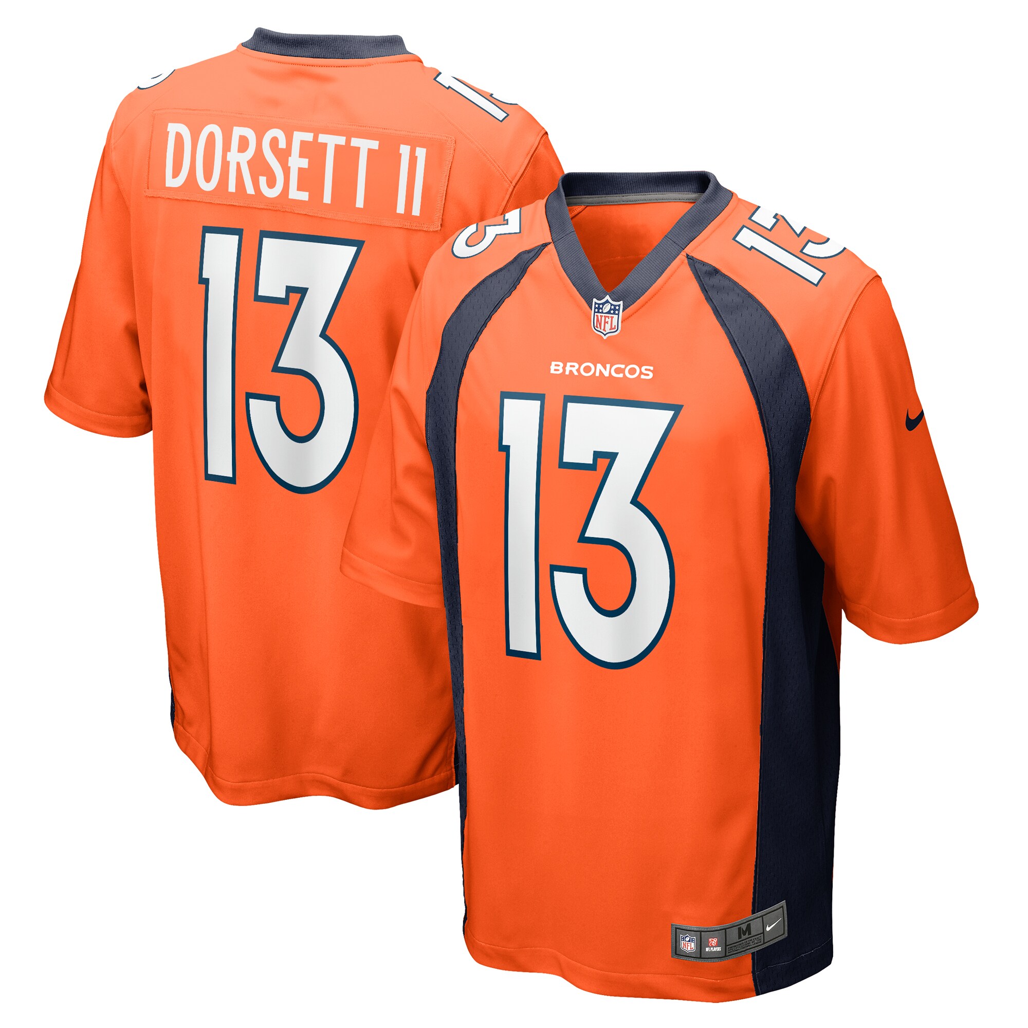 Men's Denver Broncos Phillip Dorsett II Nike Orange Team Game Jersey