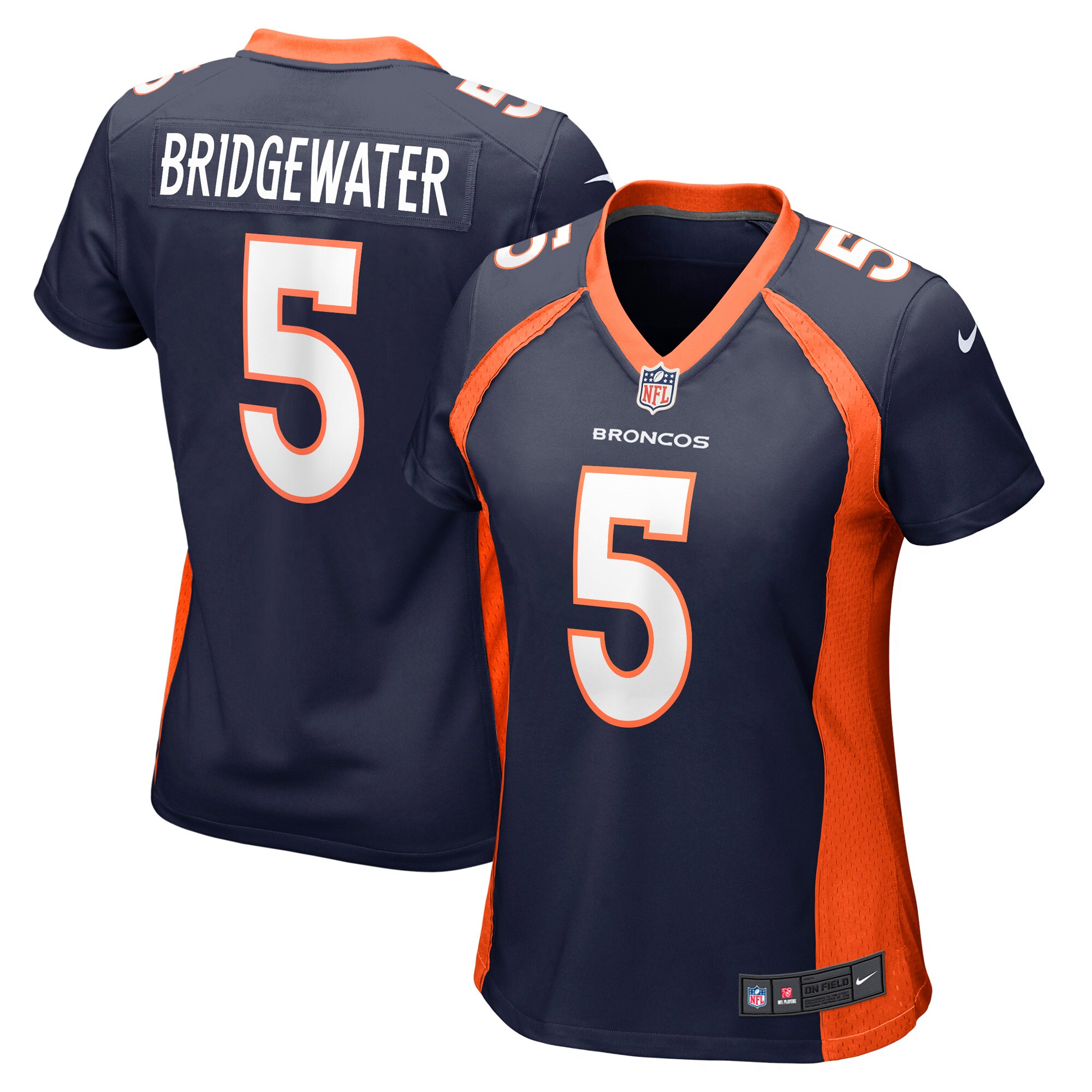 Women's Denver Broncos Teddy Bridgewater Nike Navy Game Jersey
