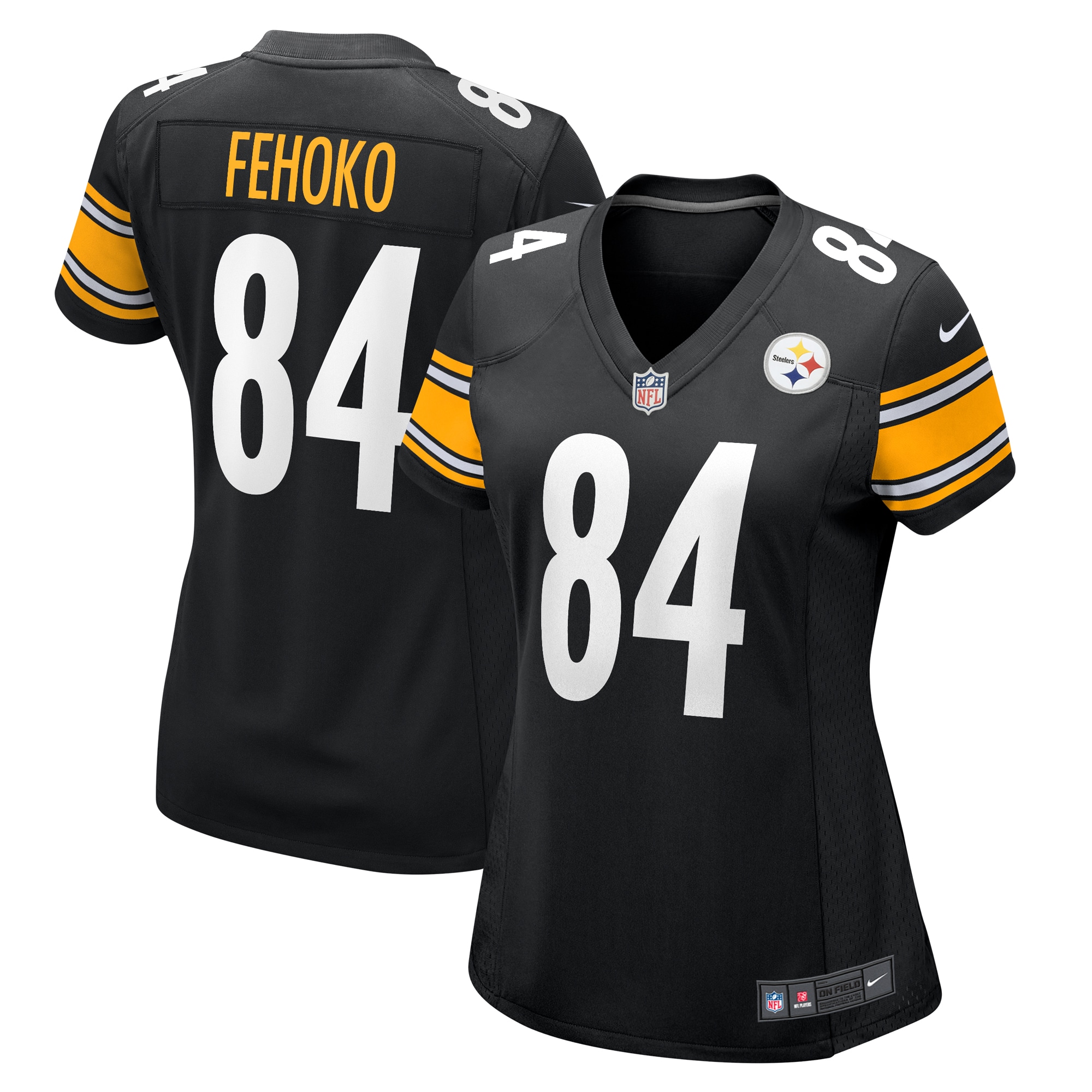 Men's Pittsburgh Steelers Breiden Fehoko Nike Black Game Player Jersey