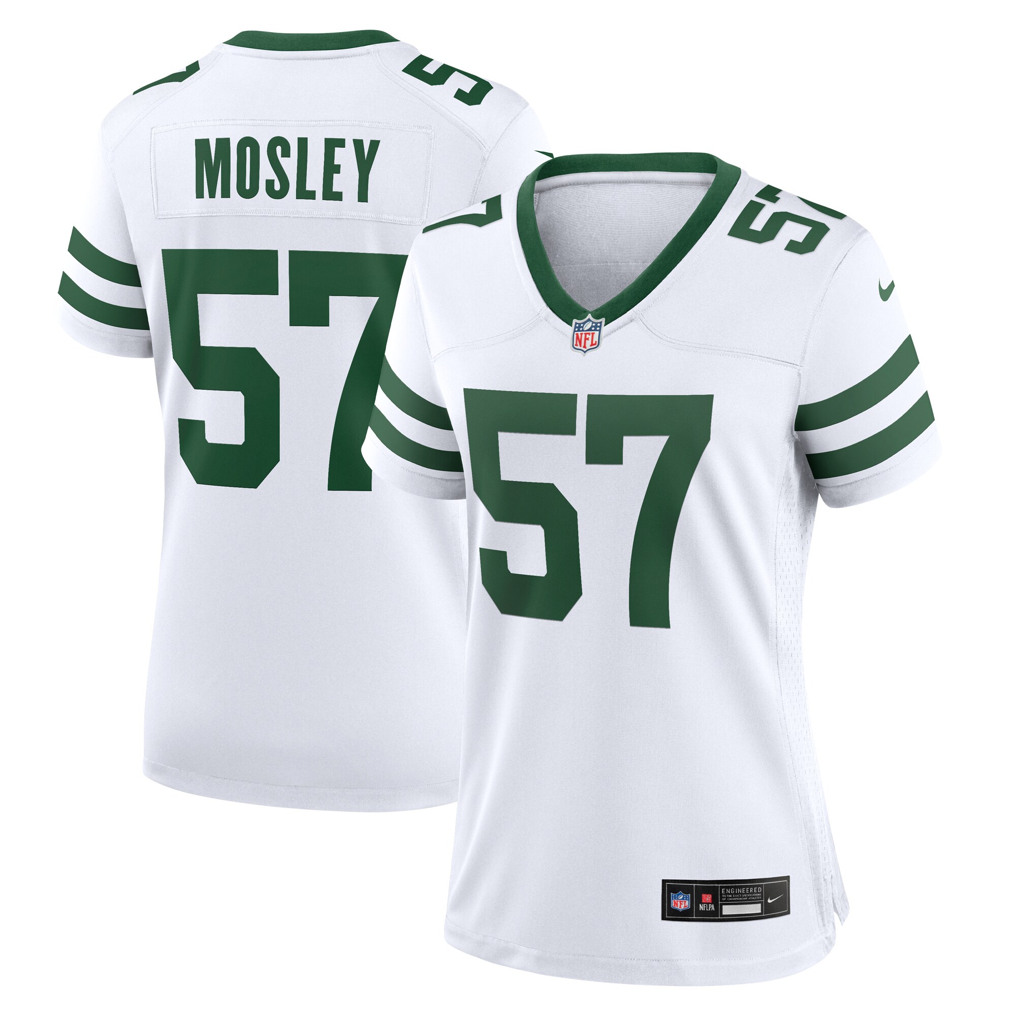 Women's New York Jets C.J. Mosley Nike White Legacy Player Game Jersey