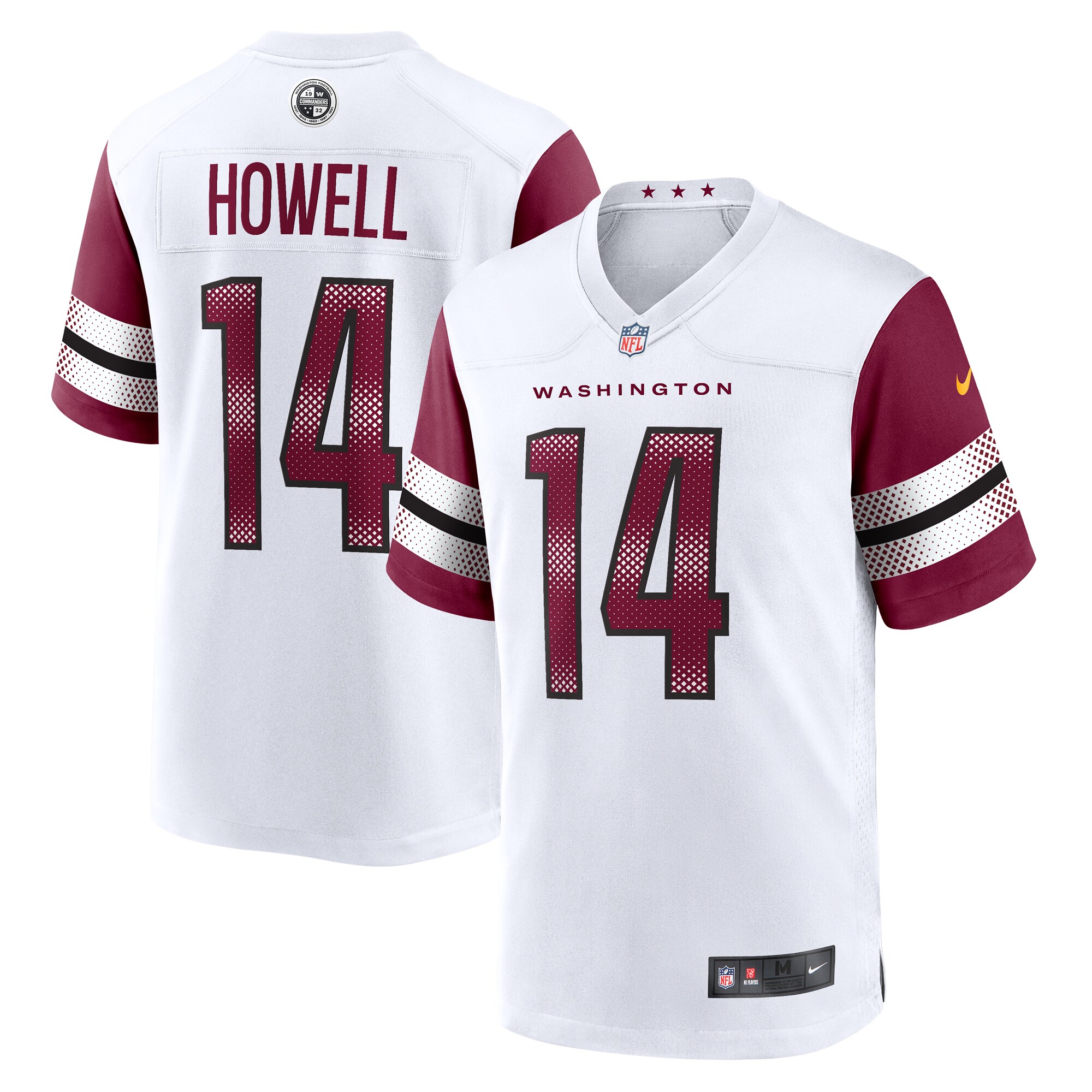 Men's Washington Commanders Sam Howell Nike White Team Game Jersey