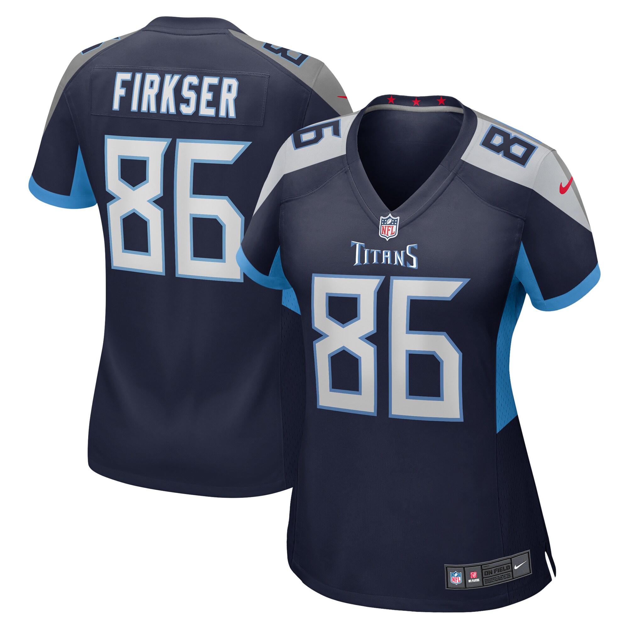 Women's Tennessee Titans Anthony Firkser Nike Navy Game Jersey