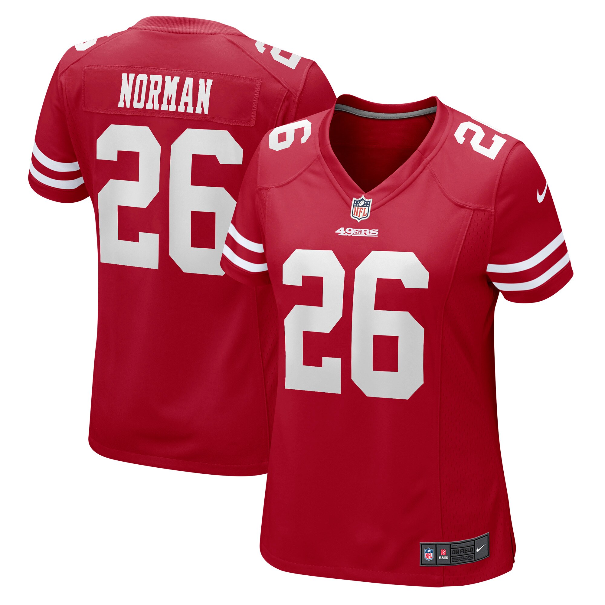 Women's San Francisco 49ers Josh Norman Nike Scarlet Game Player Jersey