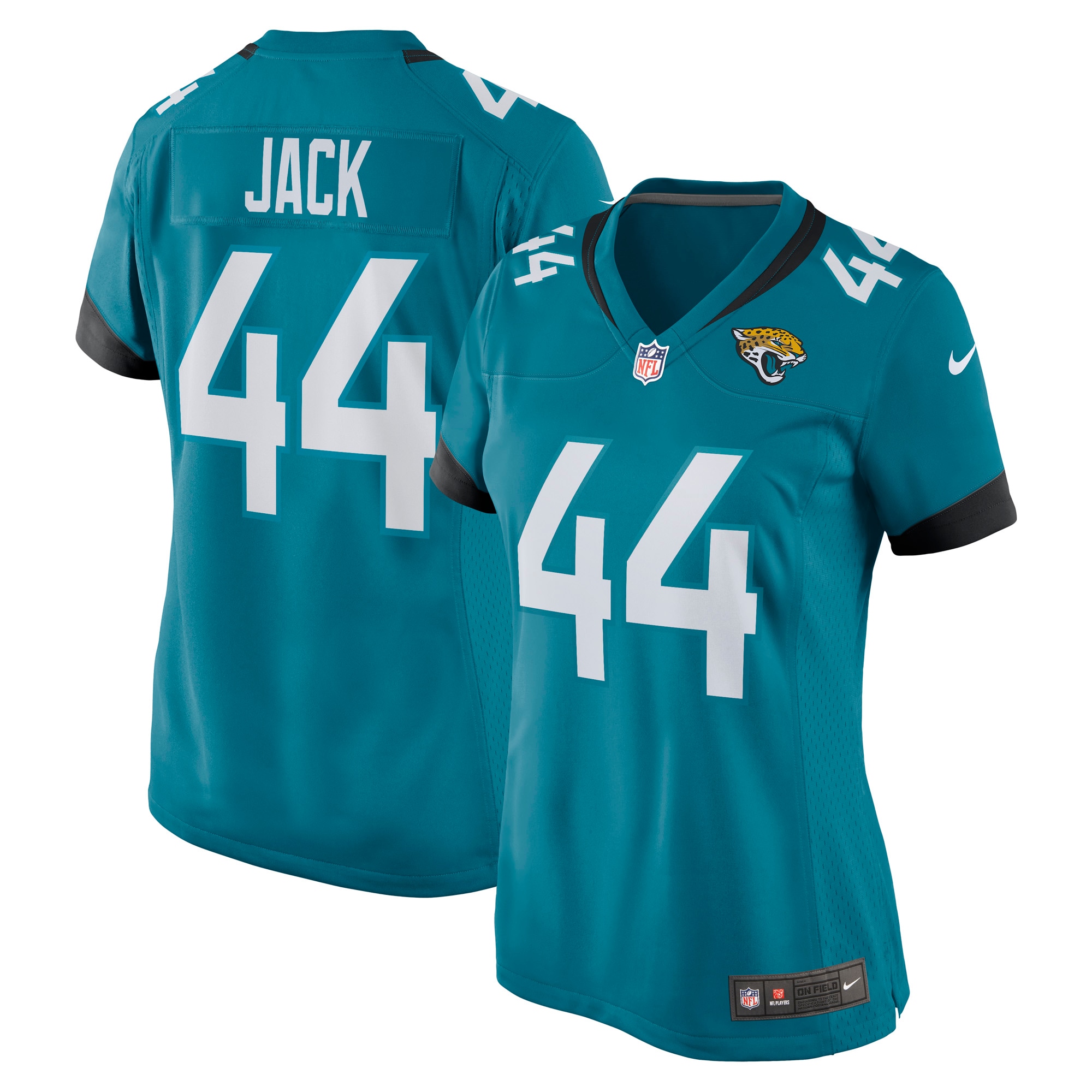 Women's Jacksonville Jaguars Myles Jack Nike Teal Nike Game Jersey