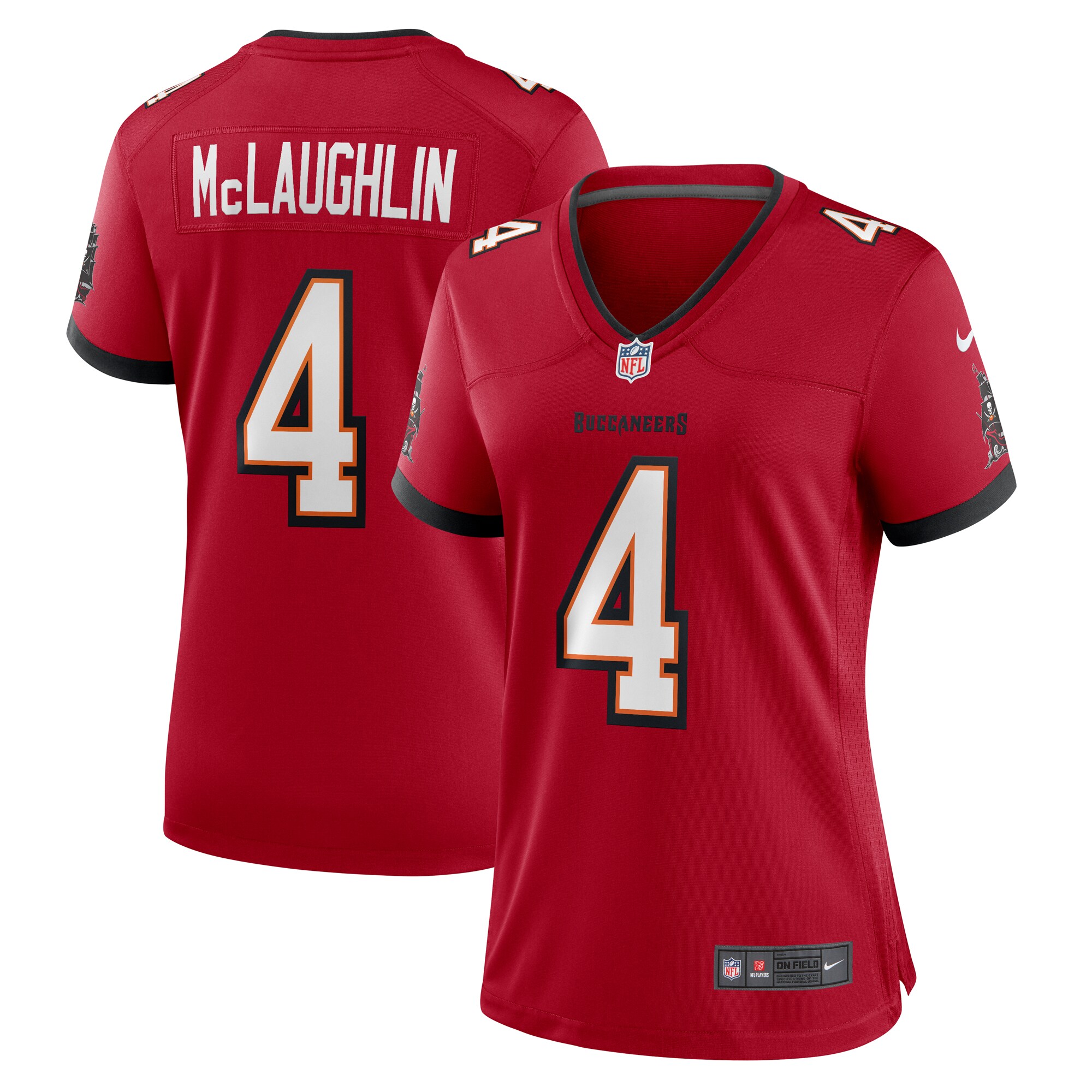 Women's Tampa Bay Buccaneers Chase McLaughlin Nike Red Game Player Jersey